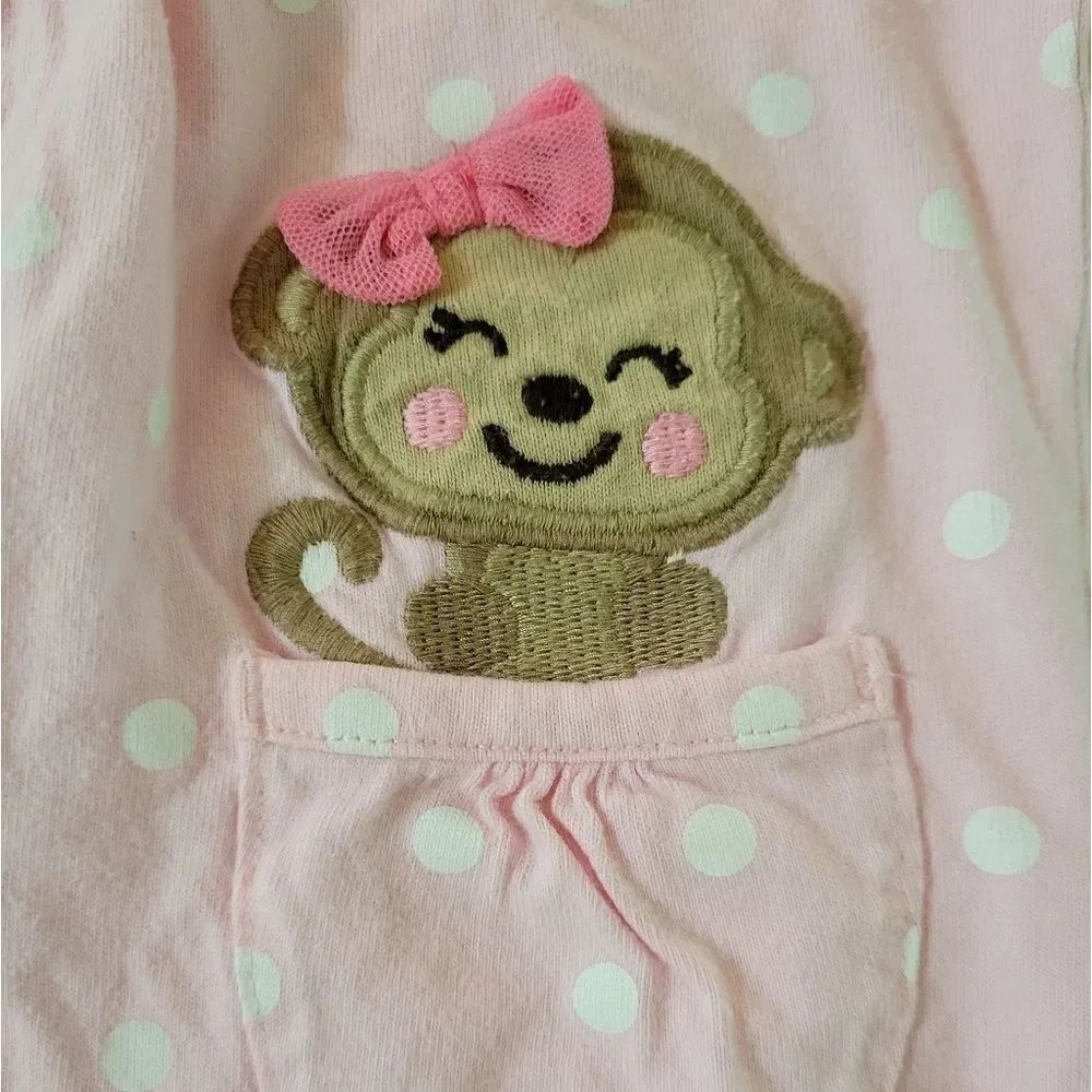 Set of Two Carters Baby Girl Rompers - Picture 3 of 16